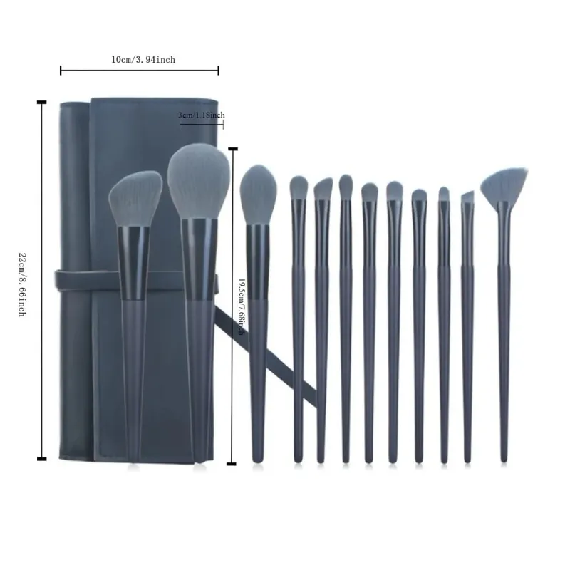 1-14pcs Makeup Brushes Tools Set Make Up Brush Tools Kits for Eyeshadow Eyeliner Cosmetics Brushes Maquiagem Soft Skin-Friendly — image 29