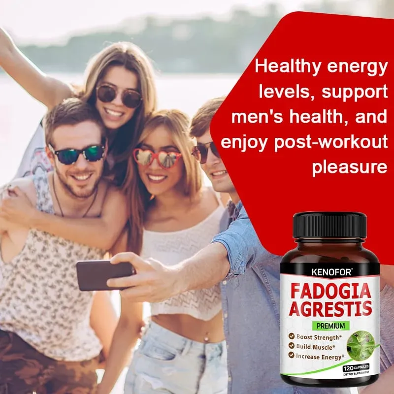 Fadogia Agrestis Capsules - [Maximum Strength] - Strength Drive Athletic Performance Muscle Mass Gluten Free Non-GMO