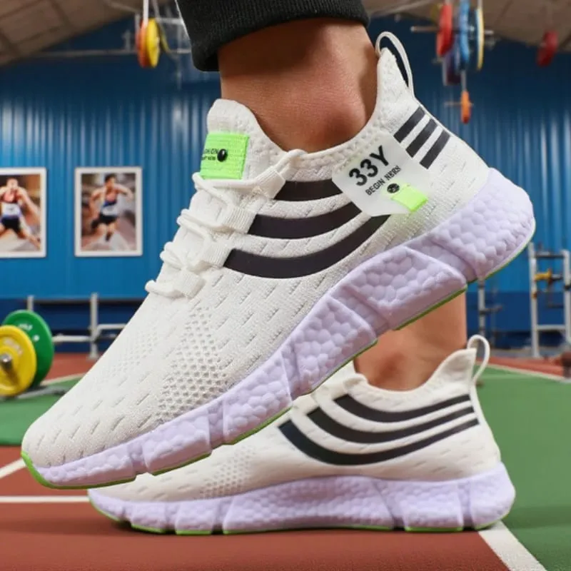 Men's Mesh Sneakers Lightweight Comfortable Soft Breathable Running Shoes Athletic Jogging Tenis Multi Colored Walking Shoes Men — image 12
