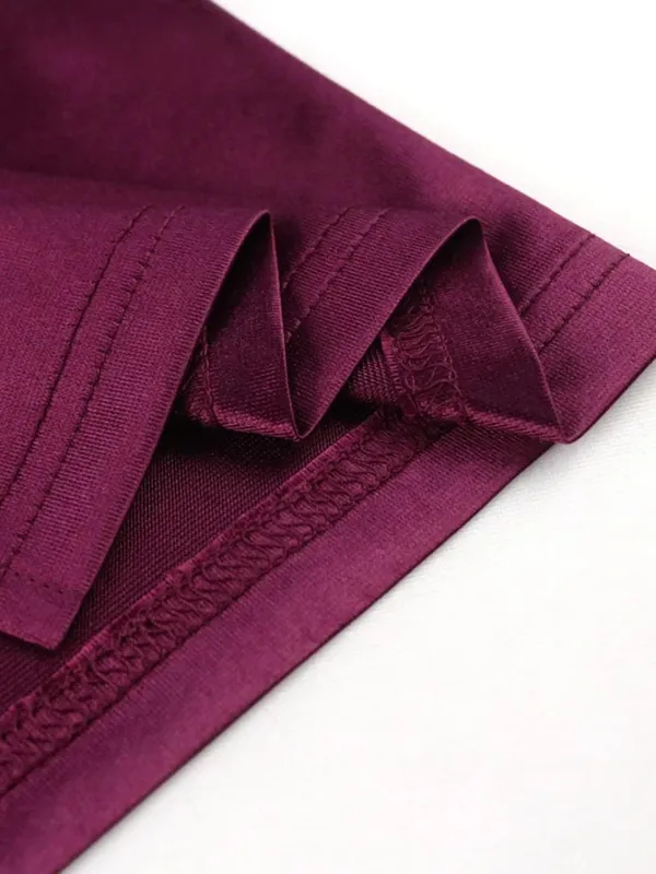 2026 Summer New Women's Color Ding Long Dress Solid Color Dress Split High Waist Temperament Bag Hip Commuter Dress — image 4