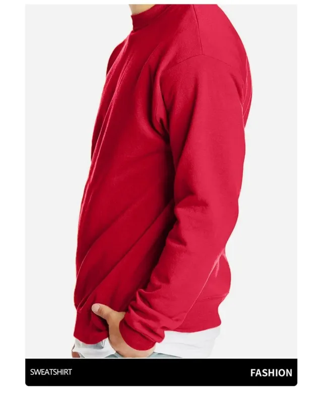 Powerhouse Gym Letter Printing Men Sweatshirts Winter Fleece Warm Hoodie Korean Loose Crewneck Pullovers Hip Hop Male Clothes — image 3