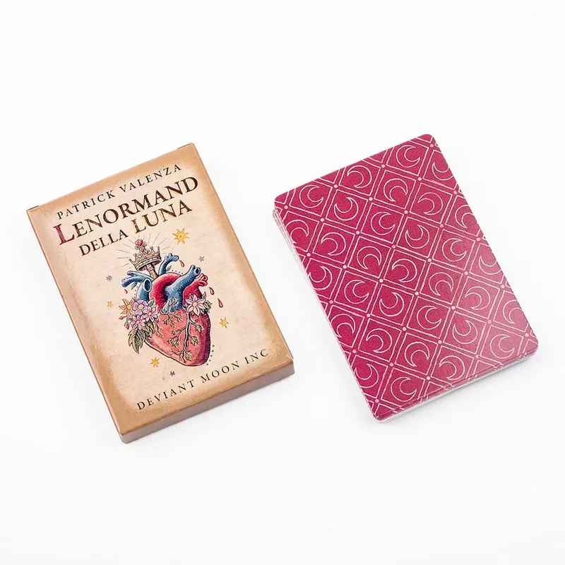 Lenormand della luna tarô baralho 36 peças adivinhação destino tarô cartas oracle festa entretenimento cartas de jogo de tabuleiro 7.3*10.2cm