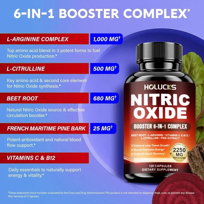 Nitric Oxide Booster Pre-Workout Boosts Muscle Pump Energy and Endurance Performance & Muscle Mass Beet Root Supplement — image 3