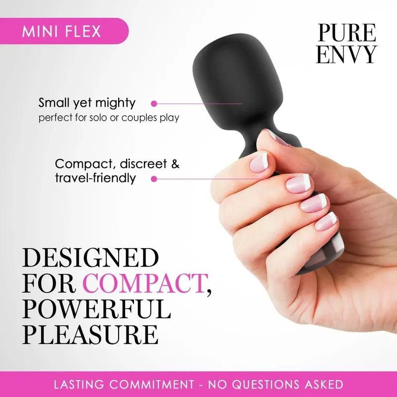 Mini Clitoral Stimulator AV Vibrator Wand with 10 Vibration Modes Portable Vibrating for G Spot Nipple Adult Sex Toy Massager — image 2