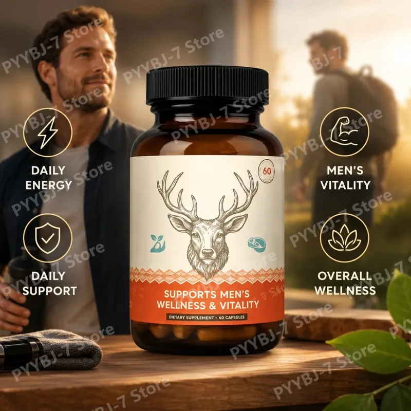 Arctic Herbal Blend Supplement for Men Daily Support for Energy Stamina Overall Wellness Daily Health Supplements 60 Capsules