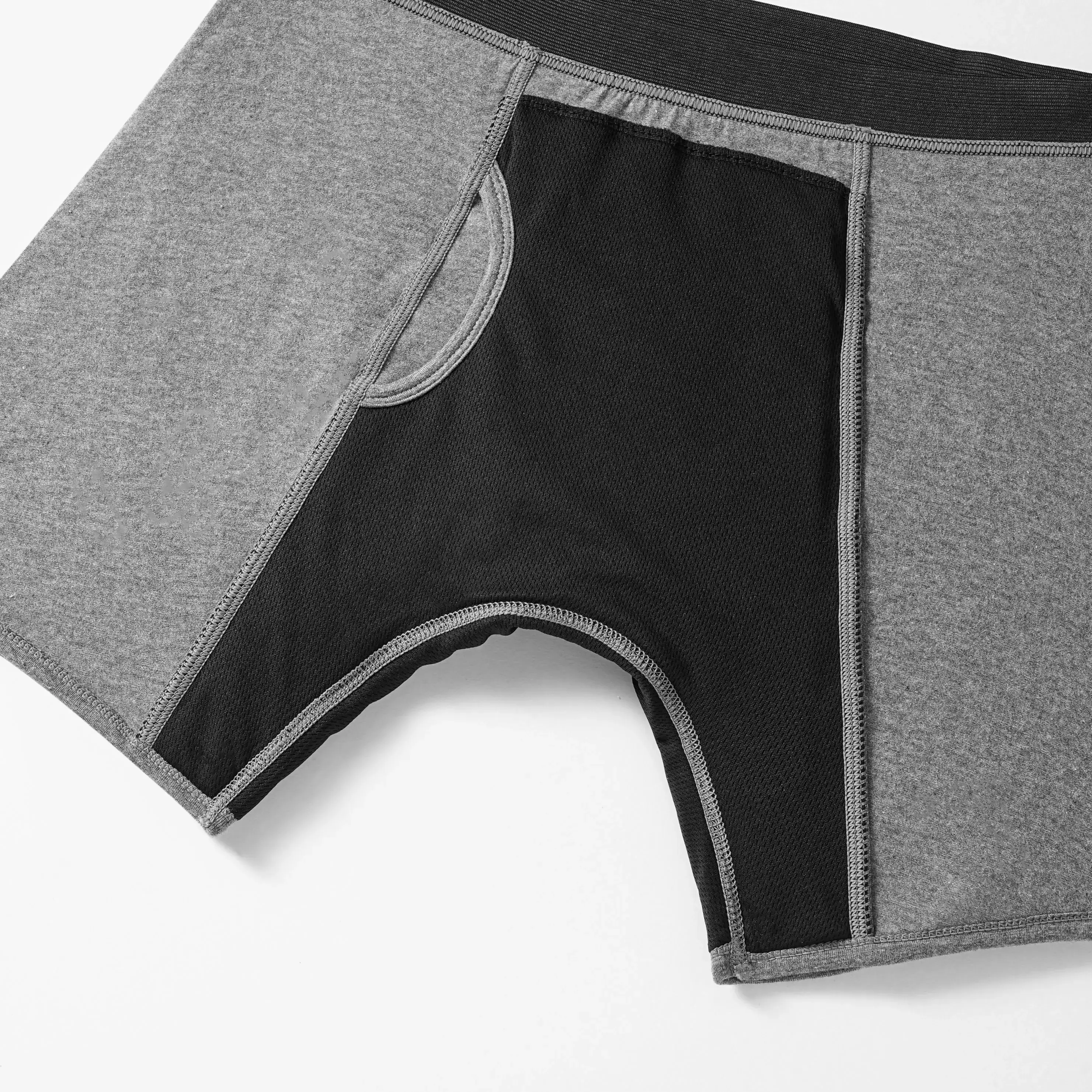 Drop shipping cotton men's incontinence underwear 200ML four-layer absorbent leak-proof menstrual incontinence underwear boxer — image 3