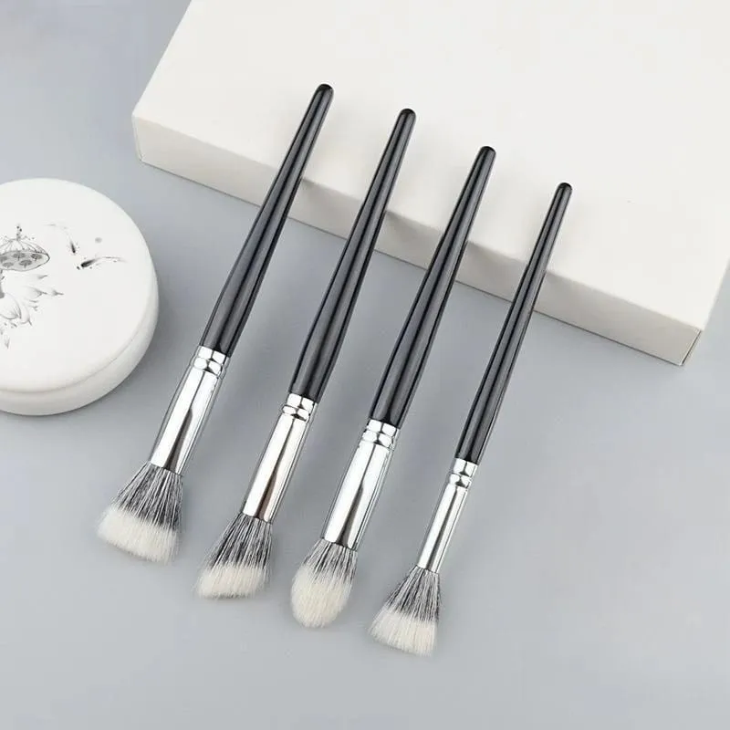Stippling Highlight Makeup Brushes Blush Gedehår Multifunktionel Beauty Foundation Make Up Brush Tools — image 1