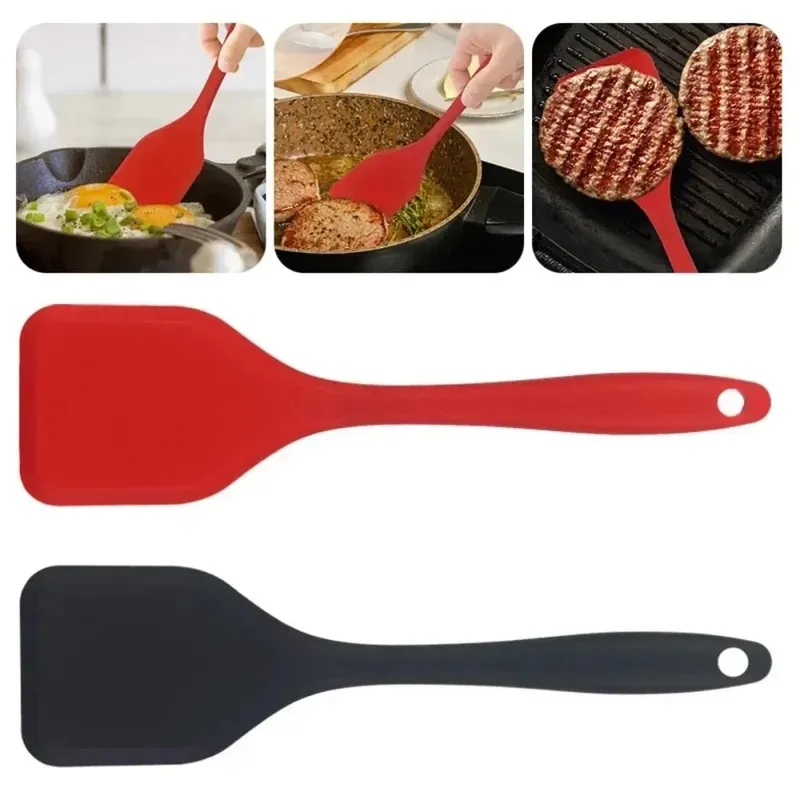 Espátula pequena de silicone para vazamento de cozinha, 20.5cm, pá densa, peixe frito, omelete, espátula antiaderente, ferramentas de cozinha — image 10