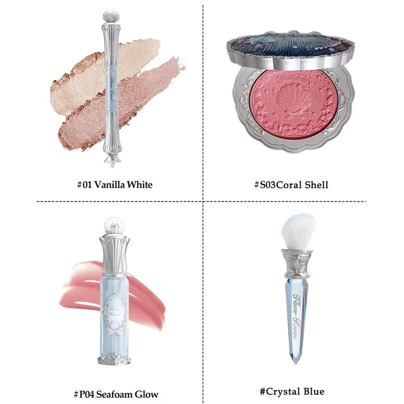 Flower Knows Dual-Ended Highlighter Stick & Blush Set LongLasting Lip Glaze Σετ 4 τεμαχίων — image 5