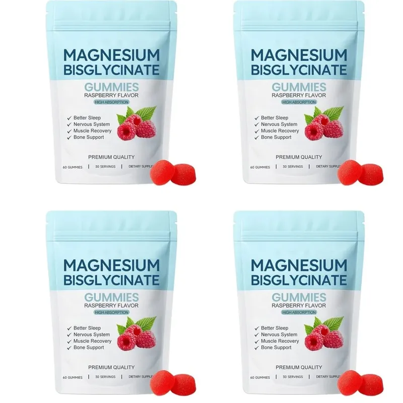Magnesium Bisglycinate Gummies Support Daily Sleep Quality Help Maintain Nervous System Health Assist Muscle Recovery 60 Gummies — image 10