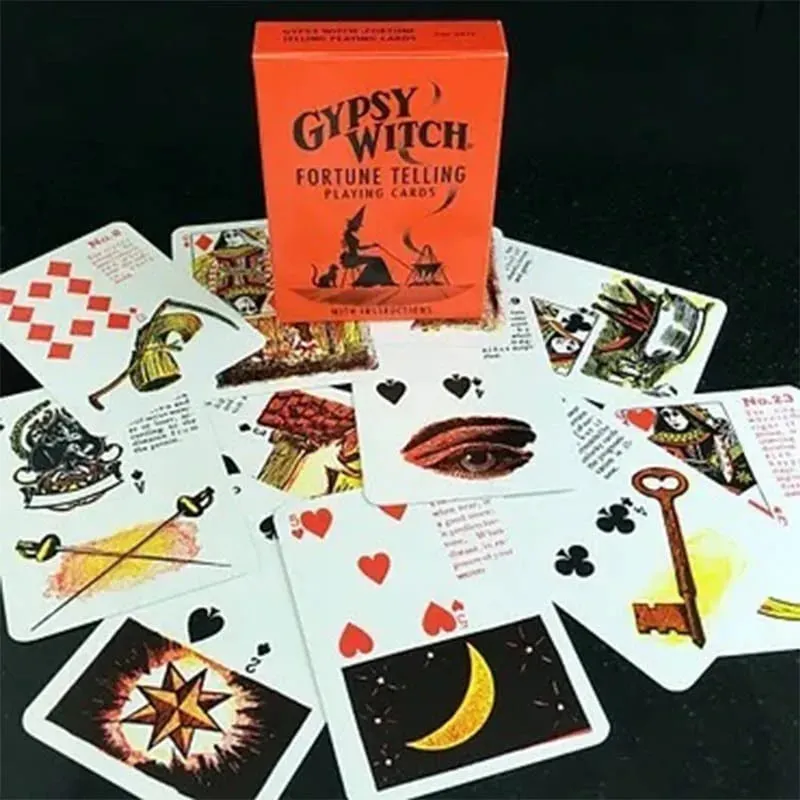 Cartes de Fortune de sorcière gitane, Lenormand Deck, Tarot pour débutants, jeu de cartes Oracle, jeu de société, jouet — image 3