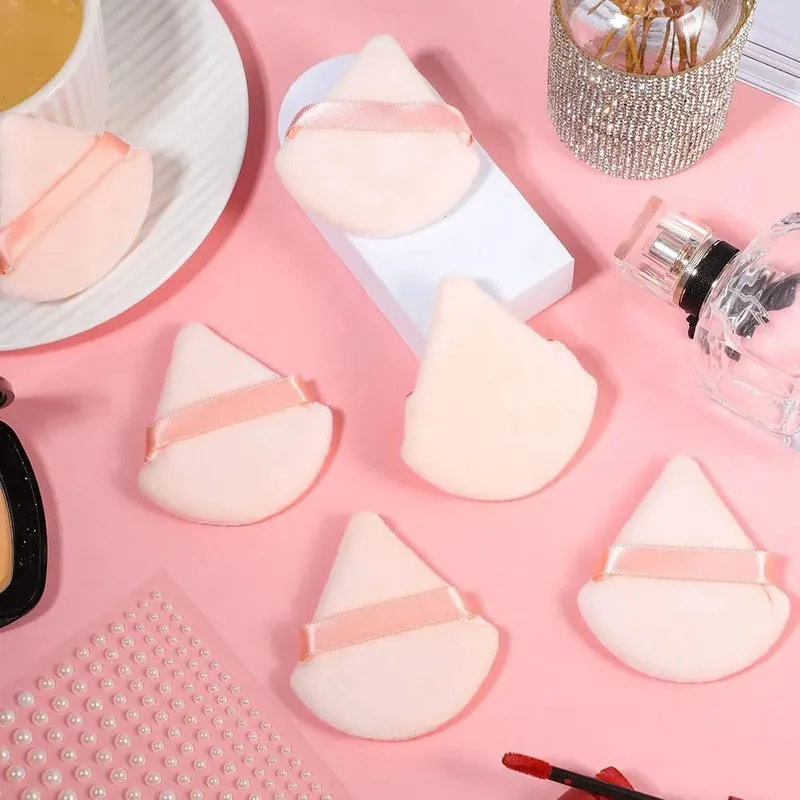 Houba na líčení na obličej s pudrovou labutěnkou Kosmetika z měkké bavlny Pudr na obličej s omyvatelným sametovým nástavcem na make-up — image 5