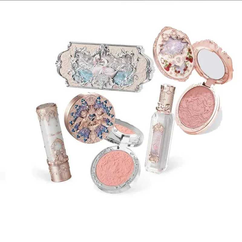 Flower Knows Make-up-Set, komplettes professionelles Make-up-Geschenkset, Meerjungfrauen-Lidschatten, Engels-Highlight, Schwanen-Lippenstift, 5-teiliges Set — image 2