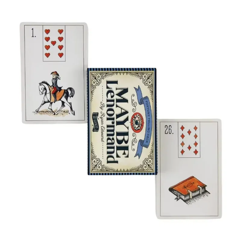 Možná balíček karet Lenormand Oracle pro rodinnou párty Vysoce kvalitní věštecké tarotové karty — image 5
