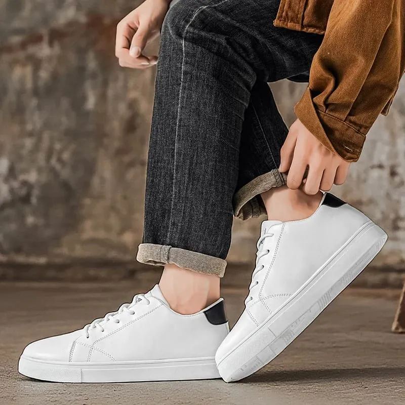 2026 Spring and Autumn Large Size New Trendy Men's Shoes Korean Style Breathable Versatile White Shoes Running Youth Casual Sports Shoes — image 5