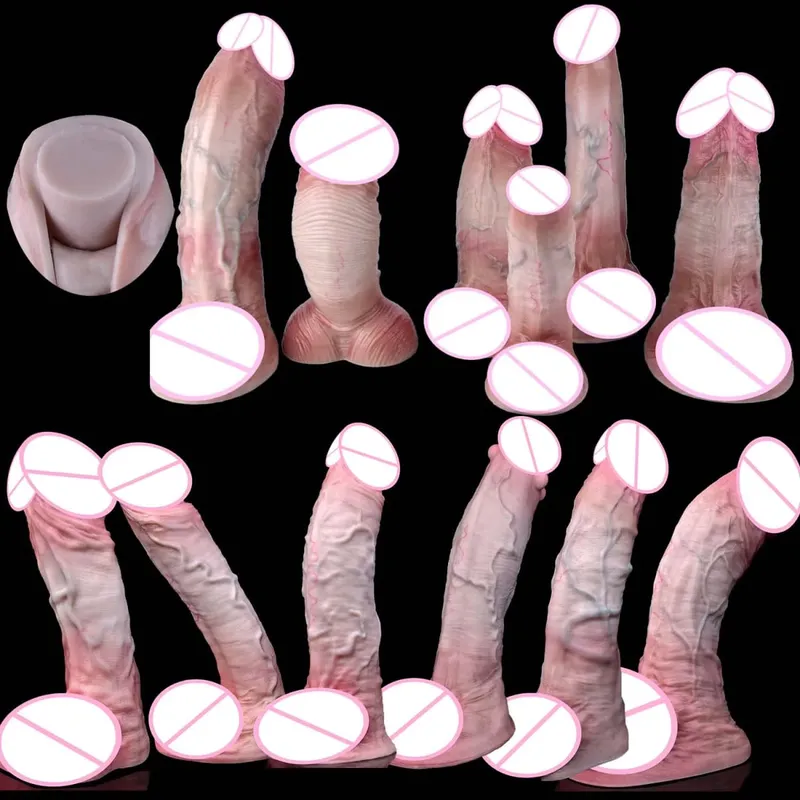 12 Styles Huge Dildo Soft Dual Density Butt Plug анальная пробка 18+ Male Female Anus Vagina Masturbation Sex Pleasure Toys — image 2
