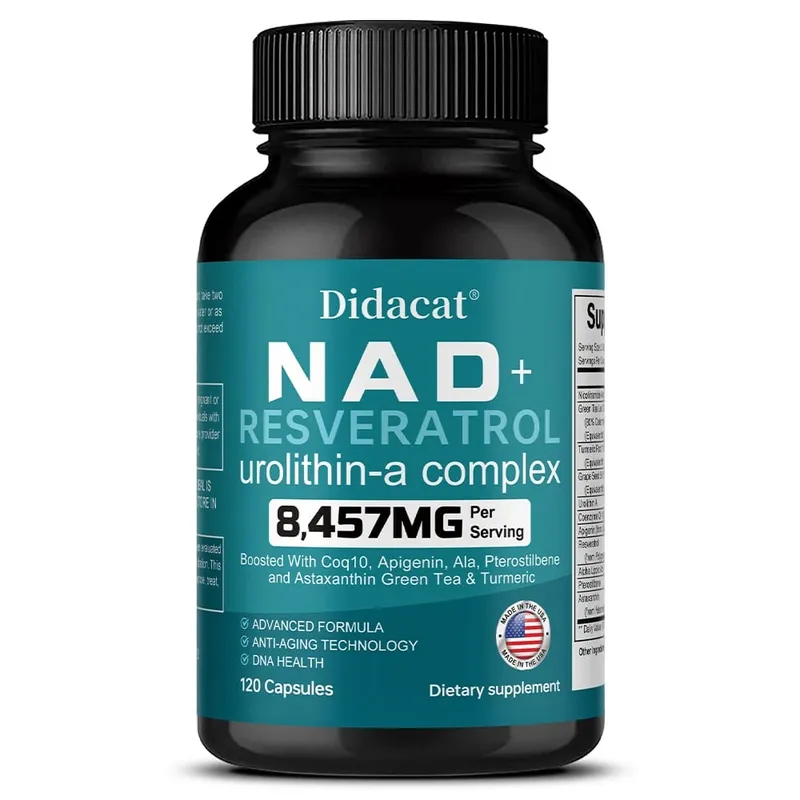 NAD+ Resveratrol - Supports Cell Health Brightens Skin Improves Energy and Vitality Antioxidant and Promote Metabolism — image 9