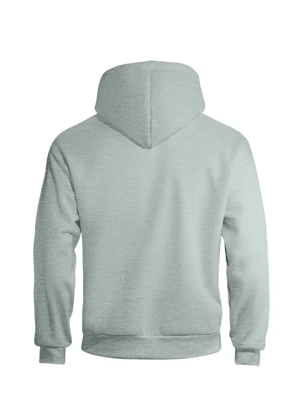 Autumn Men's Double-Layer Hooded Zip-Up Sweatshirt Loose Casual Fit with Front Pockets Ideal for Outdoor and Streetwear Style — image 6