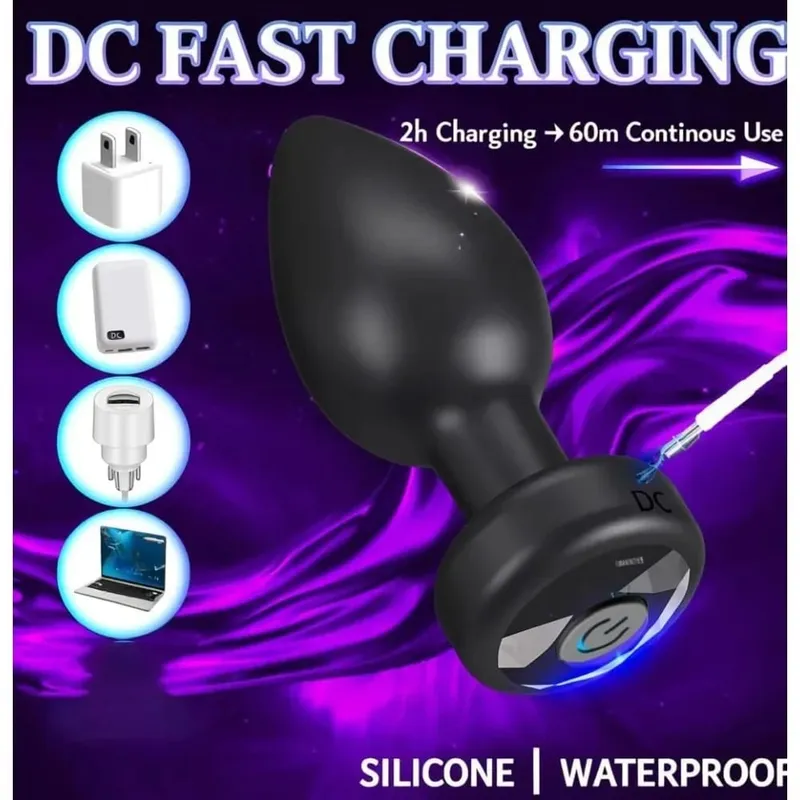 Powerful Anal Plug Vibrator for Men Women Female Vagina Remote Stimulator Prostate Butt Plug Sex Toys for Adult Couples 18+