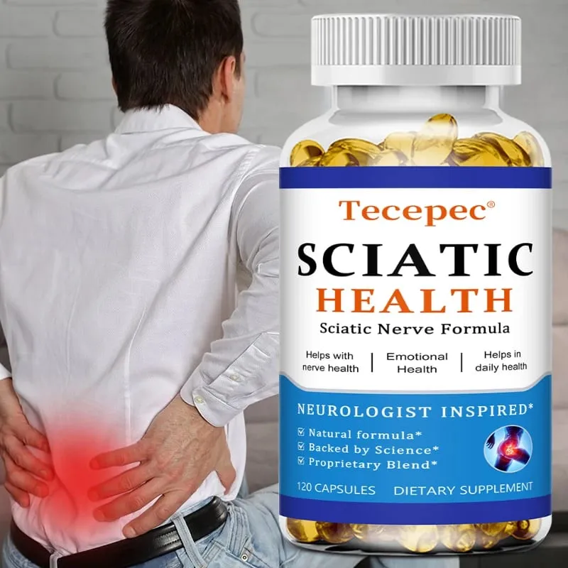 Relieve Sciatica Capsules - Relieve Pain Improve Flexibility Support Nerve and Joint Health Relax Muscles — image 1