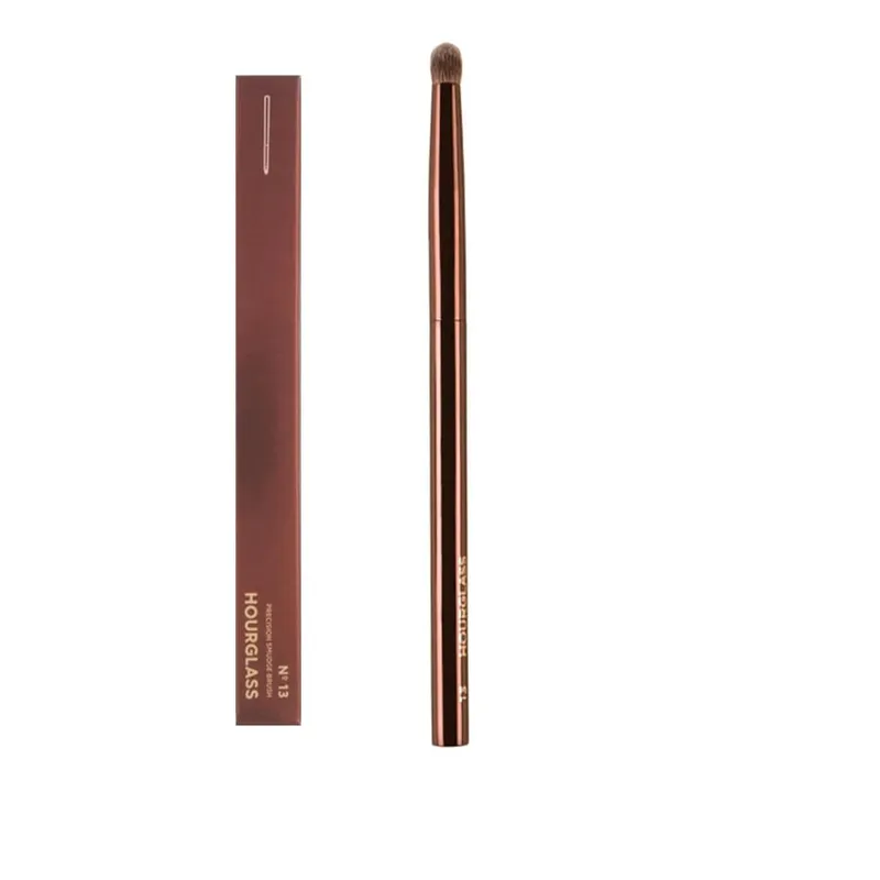 1pc Hourglass Powder Contour Makeup brushes Foundation Blusher Make up brush metal handle Concealer Bronzer high end with box — image 18