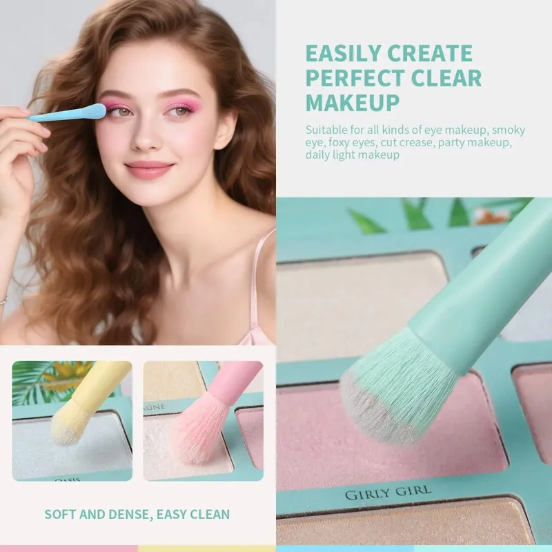 17 PCS Makeup Brushes Set Foundation Blending Face Powder Blush Concealers Eyeshadow Rainbow Makeup Brush Kit — image 6