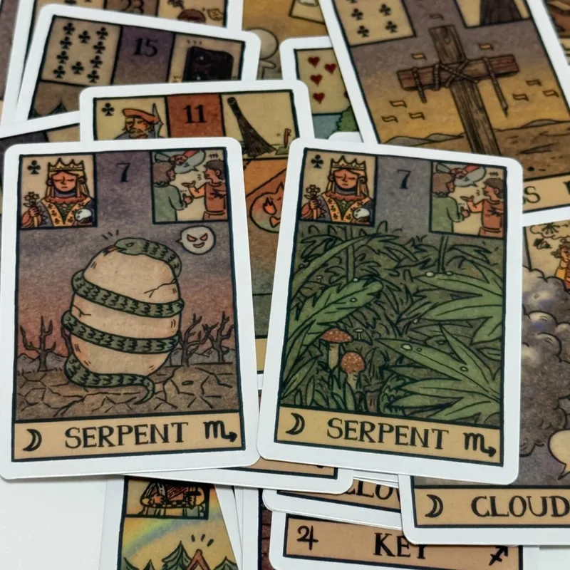 Akashic Eye Lenormand oracle cards 61deck Modern Illustrated Oracle Cards — image 3