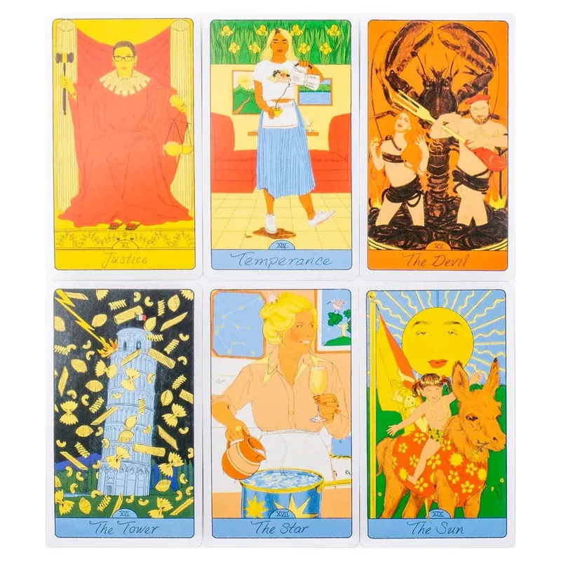 Pasta Tarot 78-Card Deck Board Game 10.3x6cm Delicious Divination Answer Your Questions & Manifest Juiciest Desires — image 6