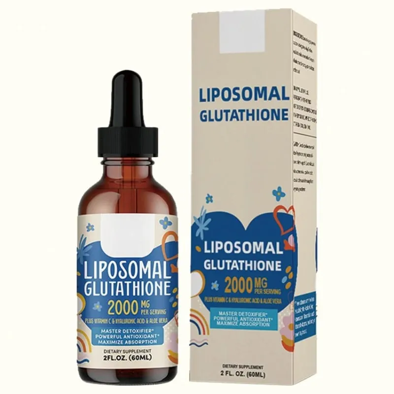 Liposomal Glutathione Liquid Drops 1500mg with Vitamin C Hyaluronic Acid & Aloe Vera for Beauty Glow and Hydration Support — image 8