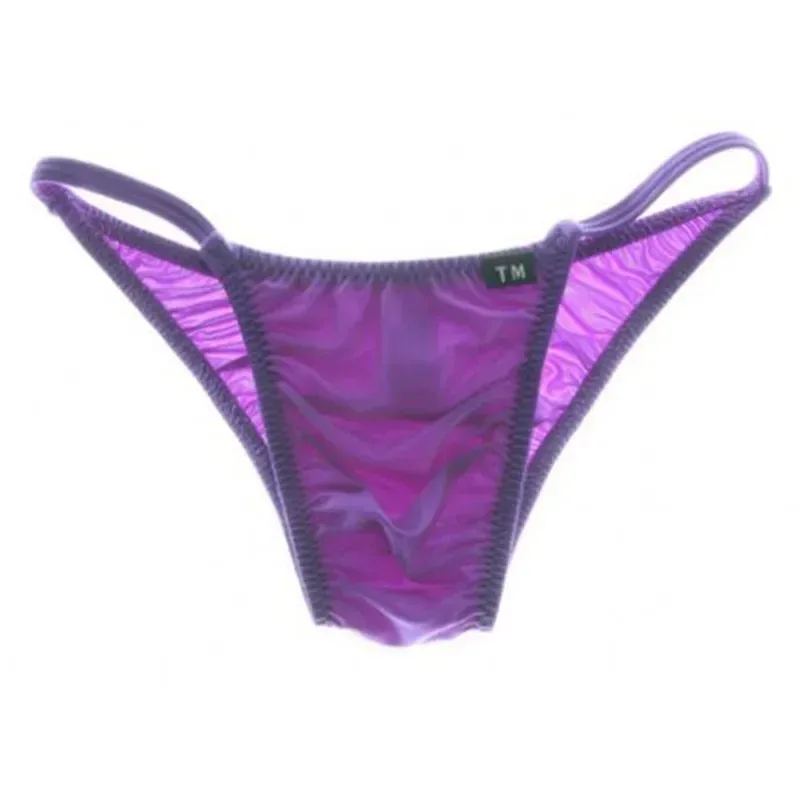 Men Thin Nylon Bikini Brief Low Rise Seamless Silky Elastic Sexy Intimate Lingerie Breathable Solid Color Fashion Male Underwear — image 10