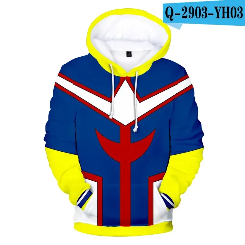 My Hero Academia Midoriya Izuku All Might Cosplay Costume School Uniform Boku No Hero Academia 3D Print Mens Hoodies Sweatshirts — image 6