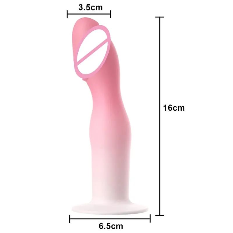 Flexible Liquid Silicone Dildo For Begginner Anal plug Prosate Massager G Spot Personal Massage Tool Suction Cup Female Sex Toy