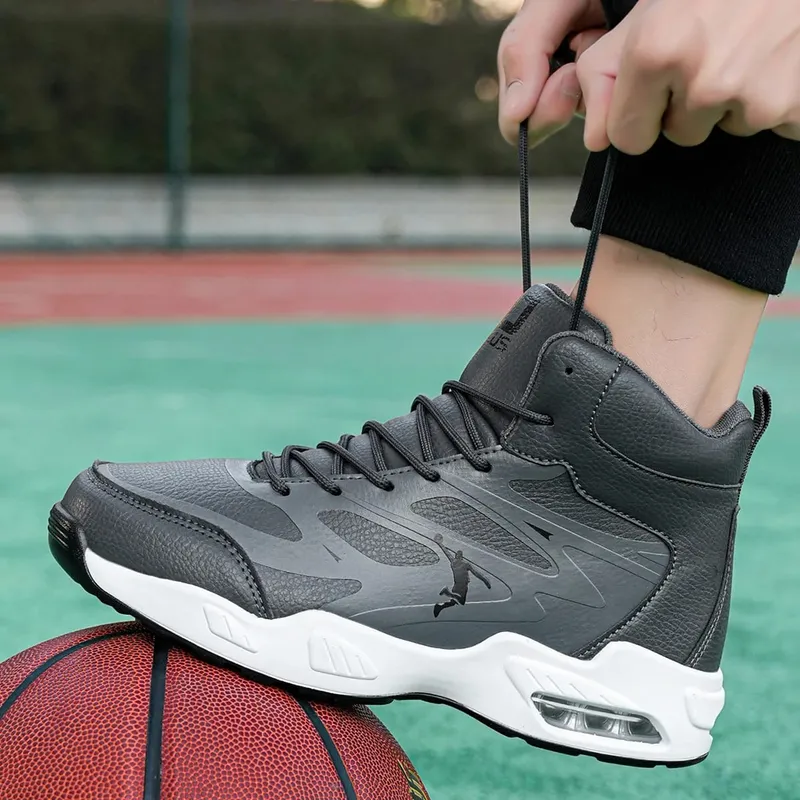 Men's High-Top Basketball Shoes Fashion Air Cushioning Comfortable Non-Slip Breathable Shock-Absorbing Outdoor Activities Sneake — image 5