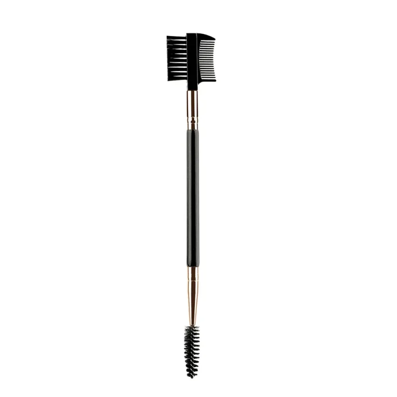 3Pcs Double-Ended Eyebrow Eyelash Brush Set with 3 Different Spoolie Brushes Makeup Grooming Tool