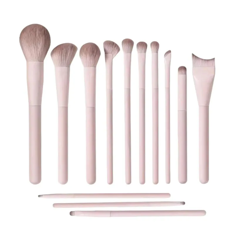 Makeup Brush Set 13 Pcs Professional Kit Foundation Eyeshadow Blush Lip Brushes Soft Synthetic Bristles for Women and Beginners