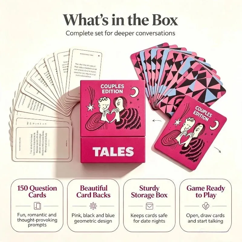 Couples Edition 150Pcs Conversation Cards Couple Dating Night Game Romantic Question Card Gift for Anniversary Valentine — image 6