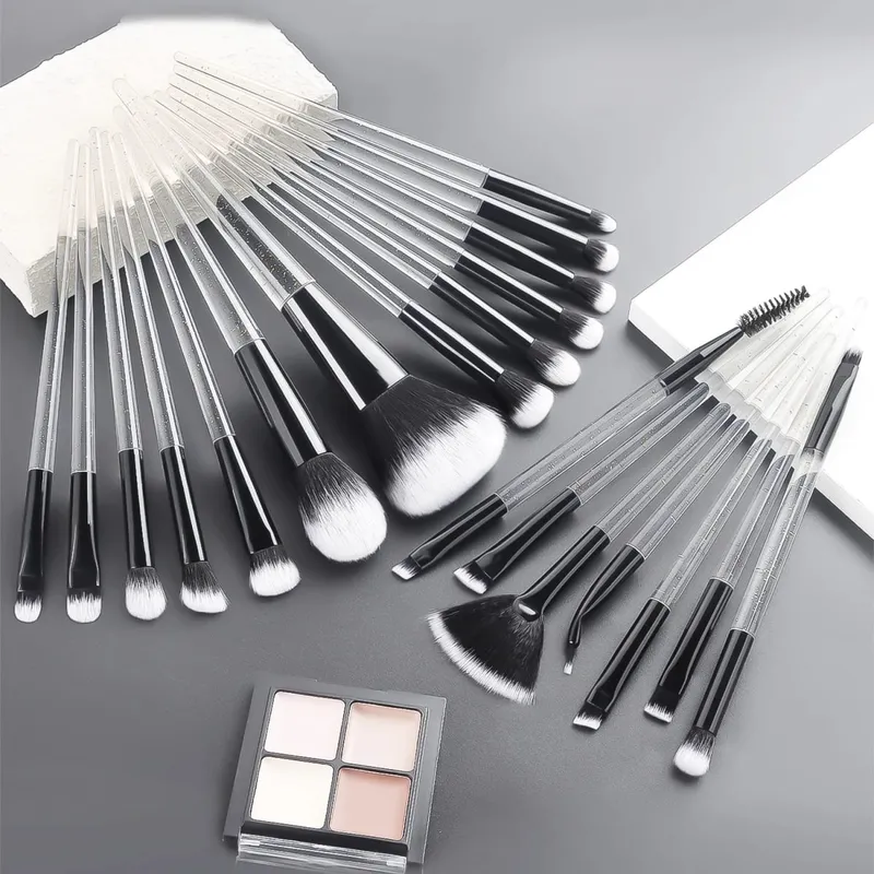 37PCS Makeup Tools Set 20 Brushes + Sponges Puffs Eyelash Curler Cleaning Tool for Full Face — image 11