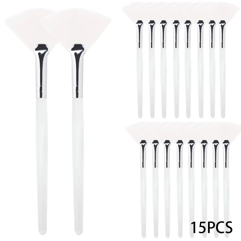 3/9 Pieces Facial Fan Mask Brushes Soft Mask Brush Applicator Esthetician Facial Mask Brushes For Women Girls Cosmetic Tools — image 14