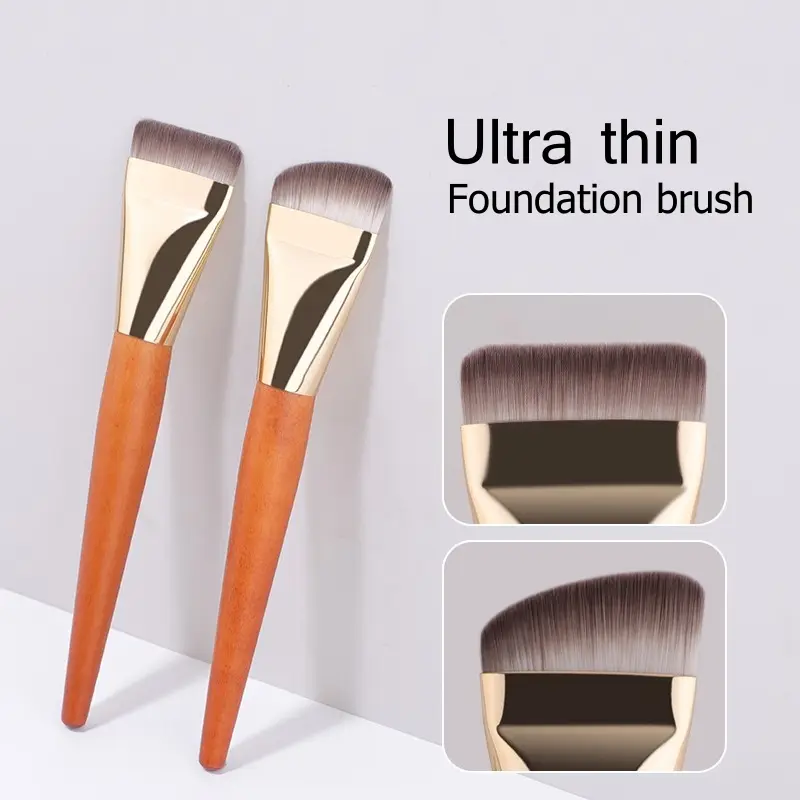 Ultra Thin Foundation Makeup Brushes Flat Top Angled Professional Face Contour Make Up Brush — image 1