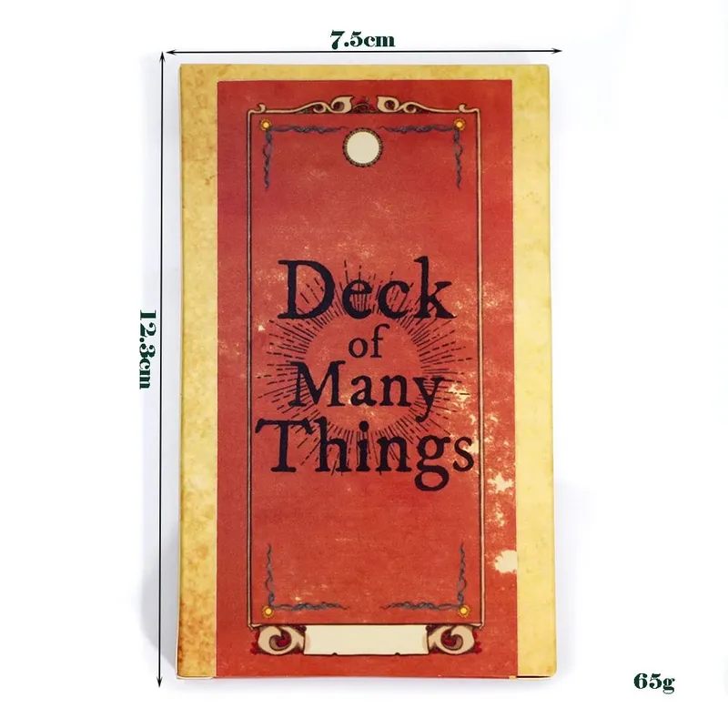 Deck of Many Things Card Game The Ultimate Tabletop Prop Full 22 card Deck of Many Things Adds And Extra Layer Of Excitement Pan — image 6