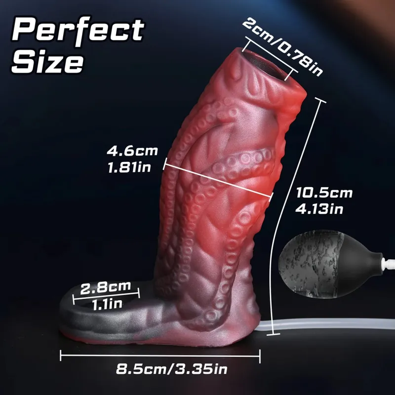 Male Ejaculation Cock Ring Sleeve Reusable Water Spray Penis Enlargement Extender Silicone Dildo Sex Toys for Men Condom Couple — image 9