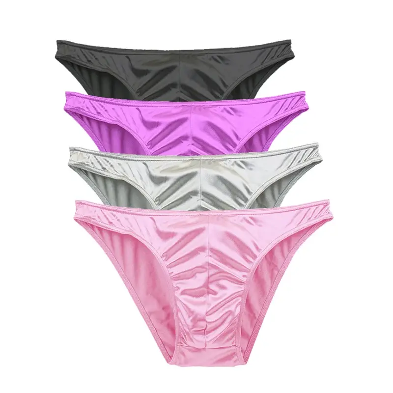 Mierside One Piese Plus Size Men Underwear Panties Men's Bulge Pouch Breathable Silk Panties Large Size Lot Soft Underpant S-3XL — image 4
