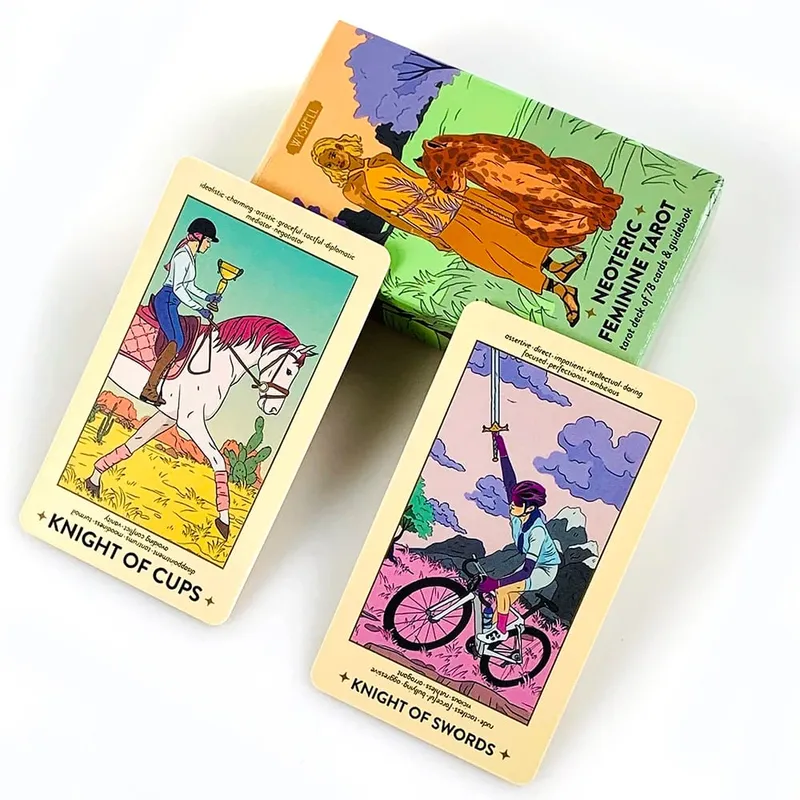 Neoteric Feminine Tarot Cards 78 Cards English Version Divination Board Game Cards Game Funny Party Game For Family Party — image 1