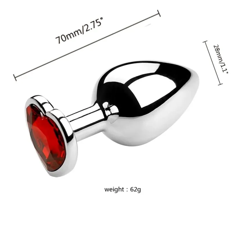 3 Sizes Metal Anal Plug Jewelry Base Beginner To Expert Butt Plug Tail Female Male Adult Toys Dildos Adult Sex Toys Couples