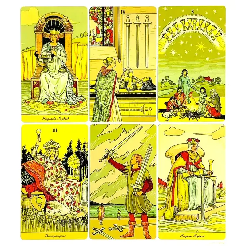 Russian Visions После Tarot Cards A 78Pcs Fate Divination Tarot Cards Fortune Telling Card Games Board Game Family Leisure Game — image 4