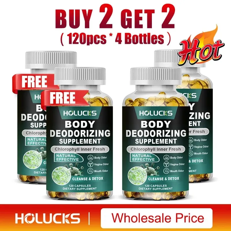 Chlorophyll Capsules Supplement Body Deodorizing Deos & Cleanse Digestion Support for Gut & Skin Health — image 12