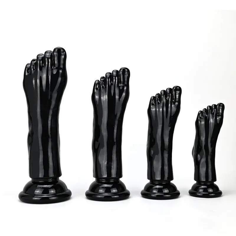 Big Feet Style Anal Plug Big Clear TPE ButtPlug Deep Masturbator Dildo Dilator Stimulator Anal Plug Adult Sex Toys For Women 18+ — image 3