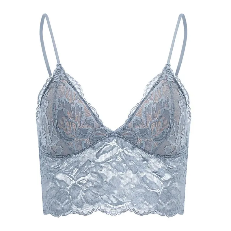Women's French Thin Lace Wireless Set Strapless Triangle Cup Slim Invisible Bra Perfect for Big Bust To Look Smaller Daily S-xl — image 10