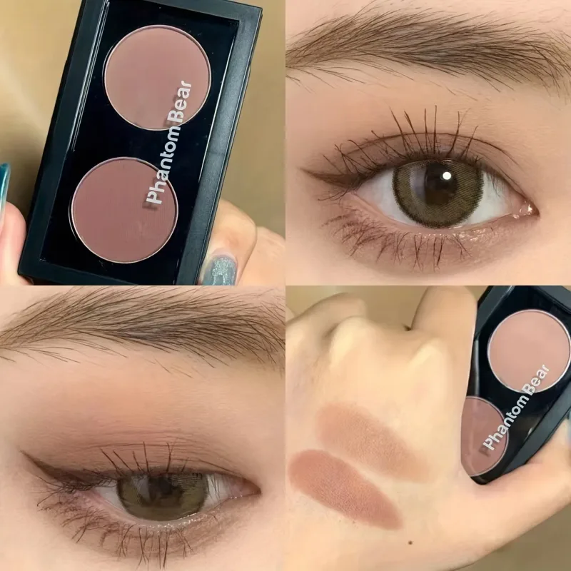 Phantom Bear Mini Dual Finish Eyeshadow Multi Shades for Daily Party Smoky Eye Makeup — image 9