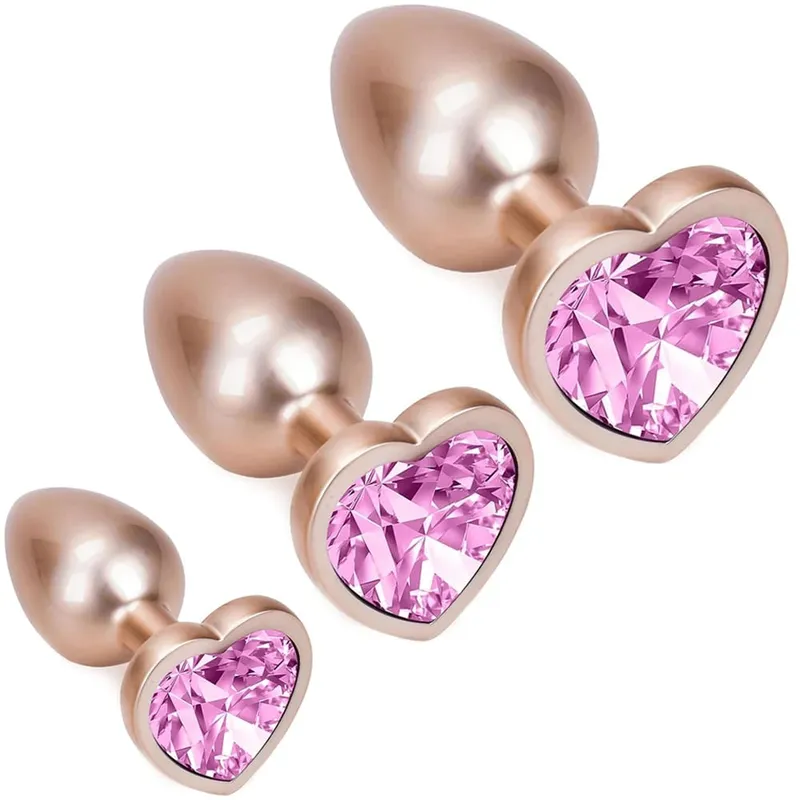 Colorful Small Medium Large Anal Plug Set Metal Anal Beads Butt Plug Jewelry Insert Sex Toy For Female Male — image 2